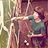Ann Turley Painting Dance Mural in Public School